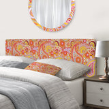 Pattern Based on Traditional Asian Elements
 upholstered headboard