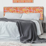 Pattern Based on Traditional Asian Elements
 upholstered headboard