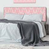 Cute Pink Tiled Pattern upholstered headboard