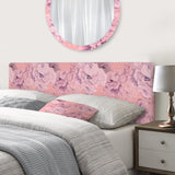 Pink Flowers Composition upholstered headboard