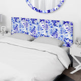 Leaves and Flowers Pattern upholstered headboard