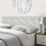 Cell Diamond Pattern upholstered headboard