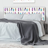 Colored Feathers Set upholstered headboard