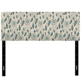 Pattern with Indian-American Dream Catcher upholstered headboard