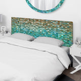Blocked Abstract upholstered headboard