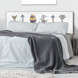 Colorful Ethnics Arrows In Native American Style upholstered headboard