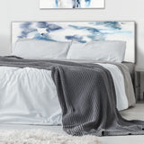 Abstract Of Dark Blue Clouds IV upholstered headboard