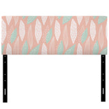 White And Green Pastel Retro I upholstered headboard