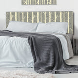 Birches In The Forest upholstered headboard