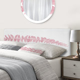 Two Pink Ferns upholstered headboard