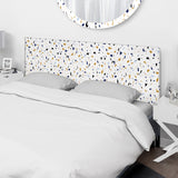 Pink And Brown Terrazzo IV upholstered headboard
