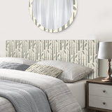 Abstract Tree Forest upholstered headboard