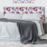 Blossoming Anemones And Roses upholstered headboard