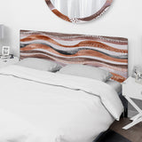 Wavy Pattern In Natural Geo Style upholstered headboard