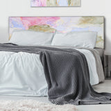 Purple And Blue Luxury Abstract Fluid Art VI upholstered headboard