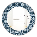 Designart 'Scandinavian 4' Mid-Century Mirror - Oval or Round Wall Mirror