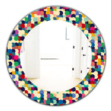 Designart 'Circular Dance 7' Modern Mirror - Oval or Round Wall Mirror