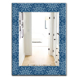 Designart 'Vintage Pattern' Modern Mirror - Oval or Round Wall Mirror