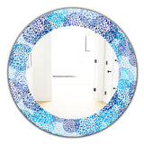 Designart 'Sea Motif Pattern' Traditional Mirror - Oval or Round Wall Mirror