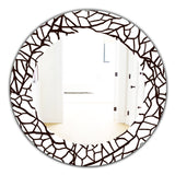 Designart 'Scandinavian 20' Traditional Mirror - Oval or Round Wall Mirror