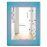 Designart 'Pastel Dreams 7' Mid-Century Mirror - Oval or Round Wall Mirror