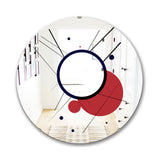 Designart 'Circular Web 2' Mid-Century Modern Mirror - Oval or Round Wall Mirror