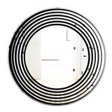 Designart 'Abstract Spiral' Modern Mirror - Oval or Round Wall Mirror