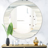 Designart 'Watercolor Colorfields I' Modern Mirror - Oval or Round Wall Mirror