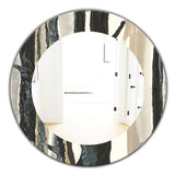 Designart 'Forest Silhouette II' Modern Mirror - Oval or Round Wall Mirror
