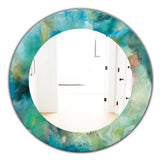 Designart 'Interstellar' Modern Mirror - Oval or Round Wall Mirror