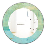 Designart 'Dreaming Of The Shore I' Traditional Mirror - Oval or Round Wall Mirror