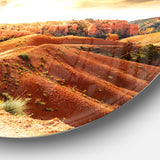 Beautiful View of Bryce Canyon' African Landscape Metal Circle Wall Art