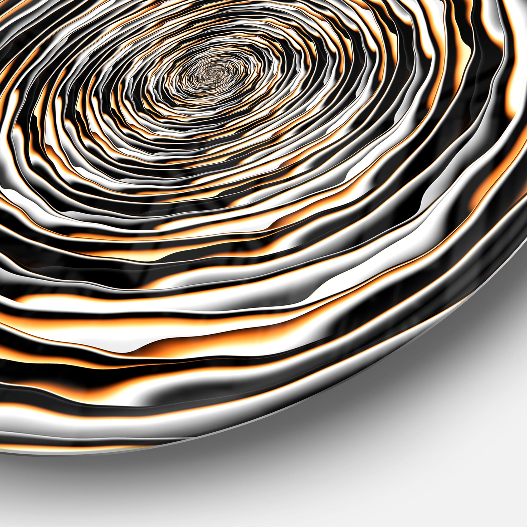 Fractal Rotating Abstract Design' Large Abstract Metal Artwork