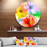 Bunch of Colorful Flowers Sketch' Extra Large Floral Wall Art