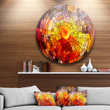 Return of Stained Glass' Contemporary Metal Circle Wall Art