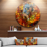 Dreaming of Stained Glass' Abstract Metal Artwork