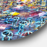 Surreal City at Night' Cityscape Large Metal Artwork
