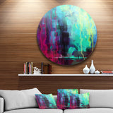 Abstract Digital Painting' Abstract Circle Metal Wall Art