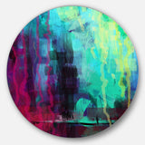 Abstract Digital Painting' Abstract Circle Metal Wall Art