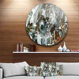 Contemporary Abstract Design' Abstract Circle Metal Wall Art