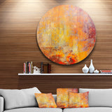Ambient Canvas Grunge' Disc Abstract Circle Metal Wall Art