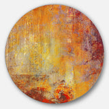 Ambient Canvas Grunge' Disc Abstract Circle Metal Wall Art