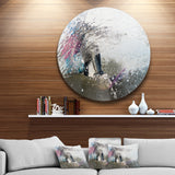Guy on a Wakeboard' Disc Landscape Circle Metal Wall Art