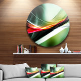 Elegant Color Pattern' Disc Abstract Circle Metal Wall Art