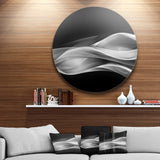 Glittering Silver Pattern' Disc Abstract Circle Metal Wall Art