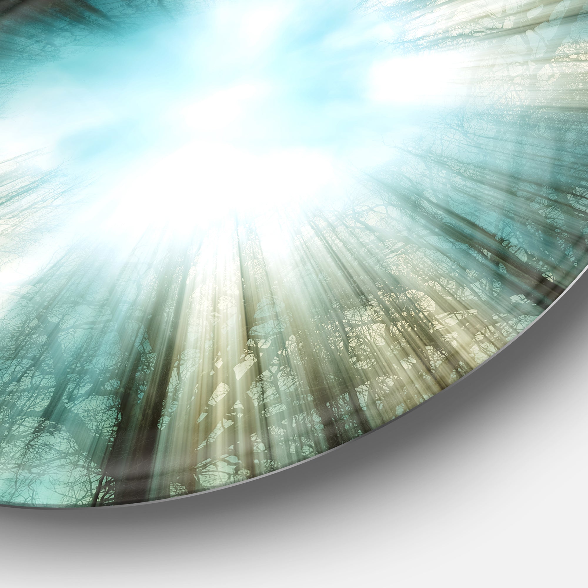Light From Sky' Abstract Circle Metal Wall Art
