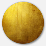 Gold Texture' Abstract Circle Metal Wall Art