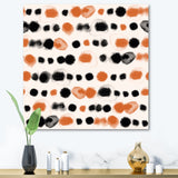 Black and Orange Polka Dots