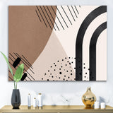 Abstract Shapes in Terracotta and Ivory Shapes I