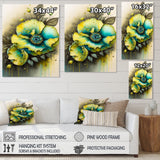 Vibrant Yellow Floral Design